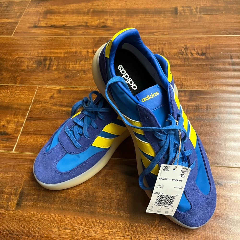 adidas Barreda Decode Utility Navy Blue Yellow/gold Men's Size 10.5 US